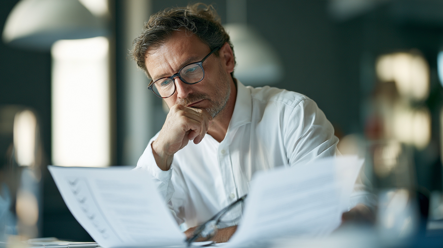 HR-Managerin vergleicht zwei Arbeitsverträge mit einer Checkliste, um Gehaltsunterschiede anhand objektiver Kriterien zu prüfen